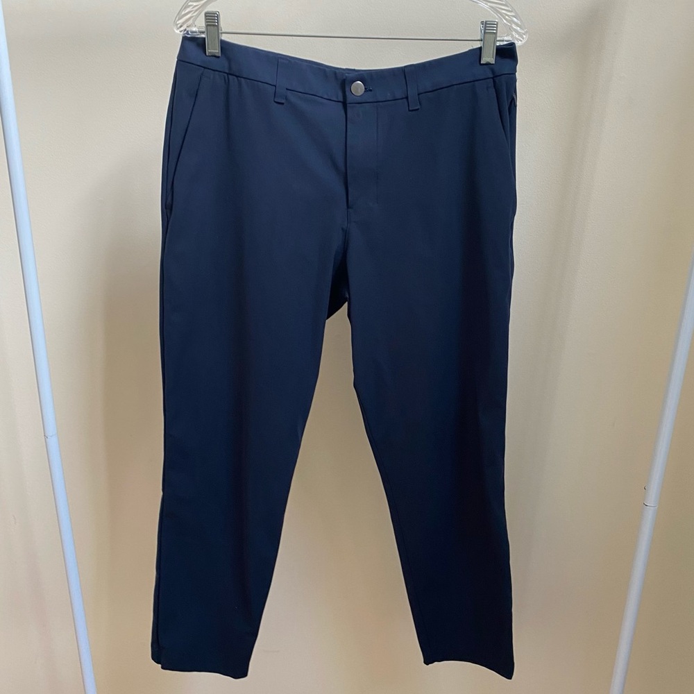 NWOT Lululemon ABC Slim-Fit Golf Trouser navy men's pants Sz 33 - Picture 3 of 9